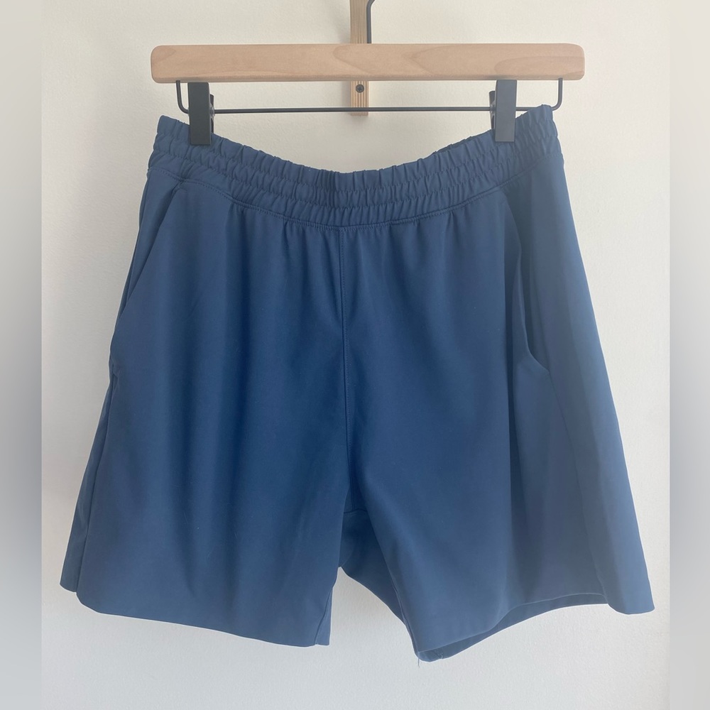 UNIQLO • Ultra Stretch Dry-Ex Shorts • Blue, Size Small